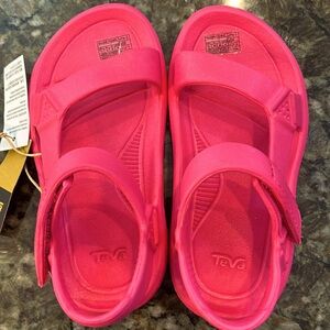 Teva Hurricane Drift Sandals Kid's Pink Rubber Slip On Open Toe 1102483C Size 11